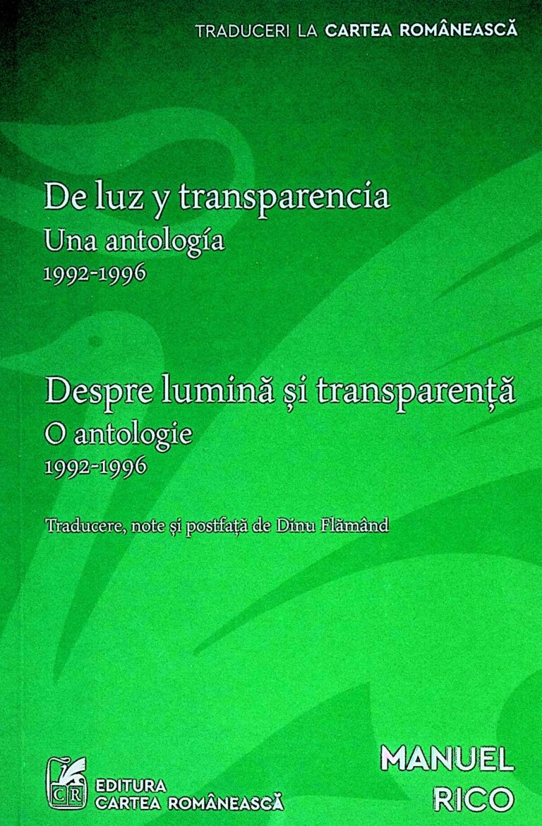 Despre lumina si transparenta. O antologie, 1992-1996. Editie bilingva