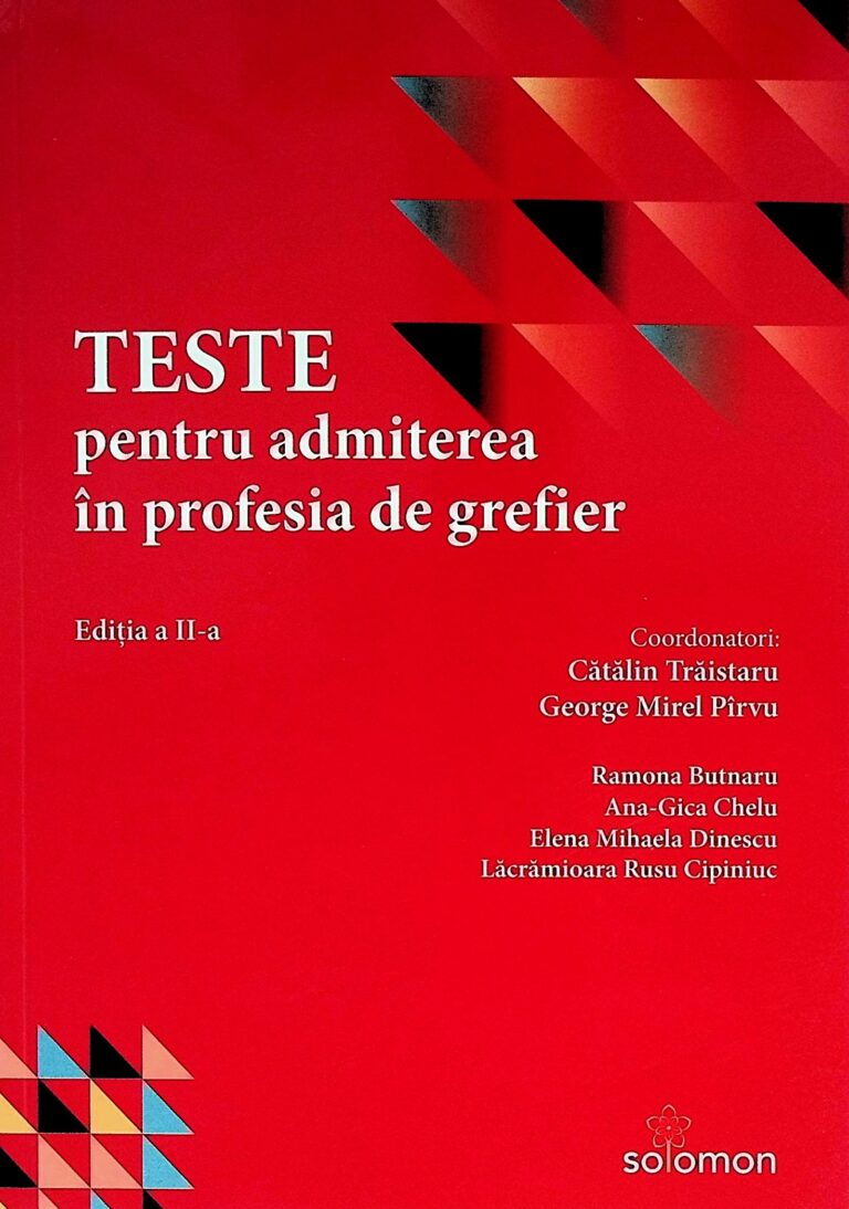 Teste pentru admiterea in profesia de grefier