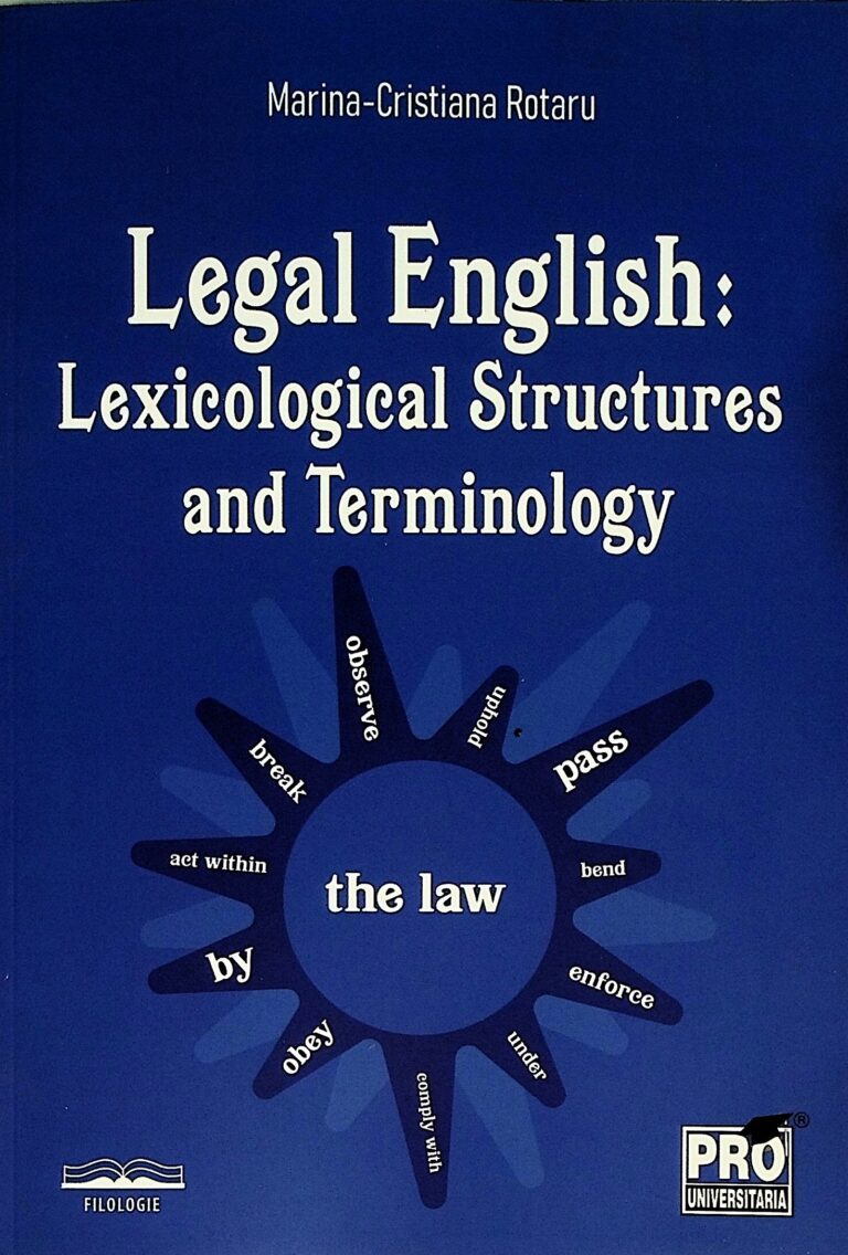 Legal English: Lexicological Structures and Terminology