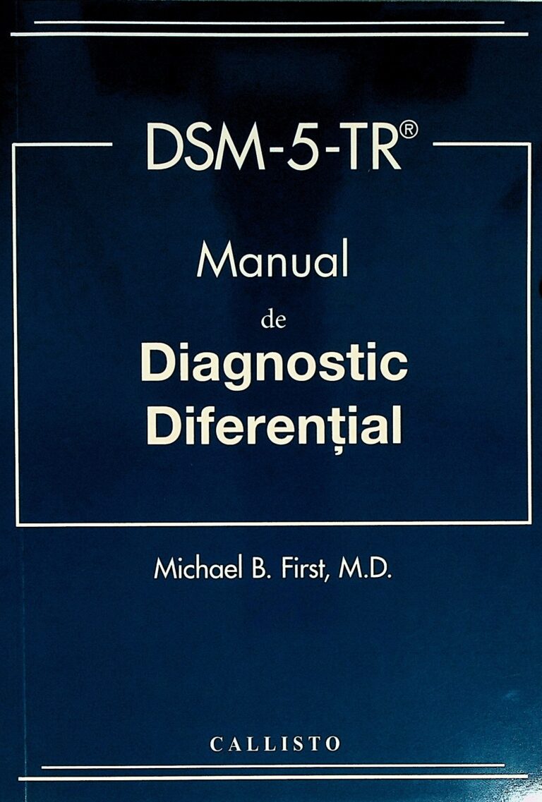 DSM-5-TR - Manual de diagnostic diferential