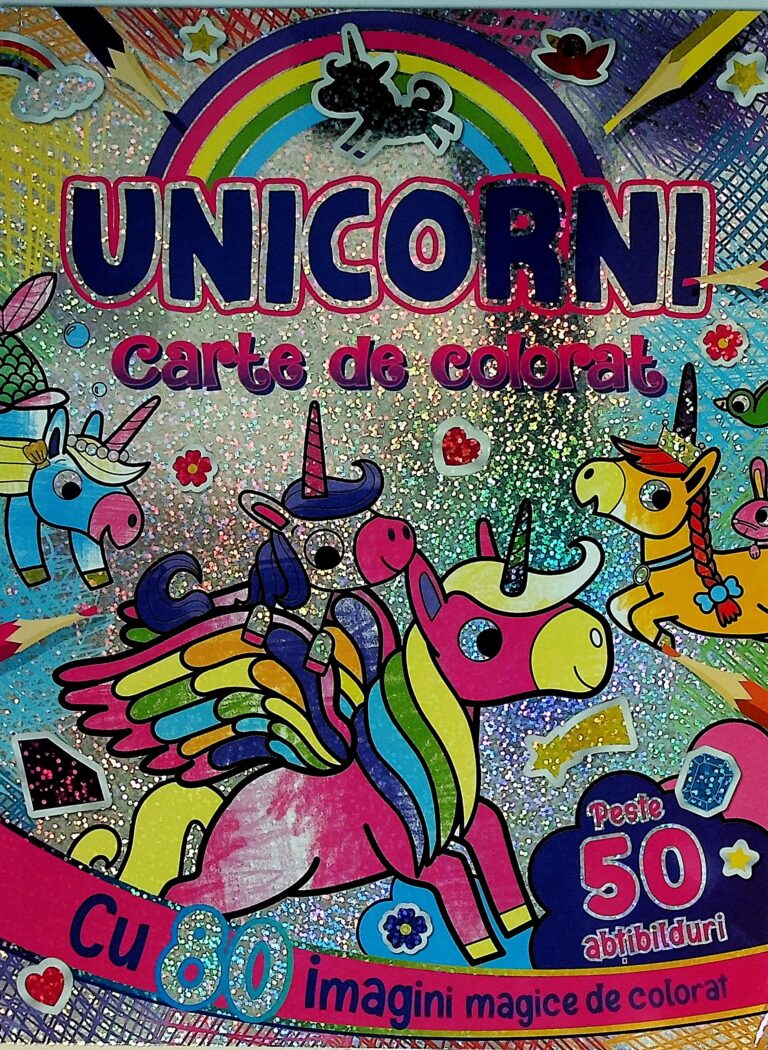 Unicorni. Carte de colorat