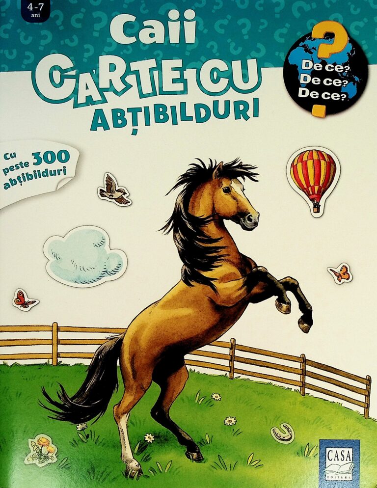 Caii. Carte cu abtibilduri, 4-7 ani