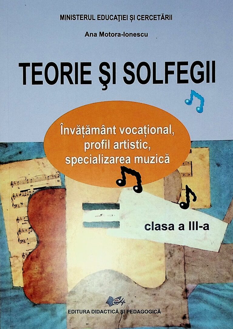 Teorie si solfegii, clasa a III-a