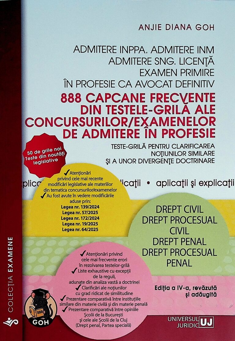 88 capcane frecvente din testele-grila ale concursurilor/examenelor de admitere in profesie