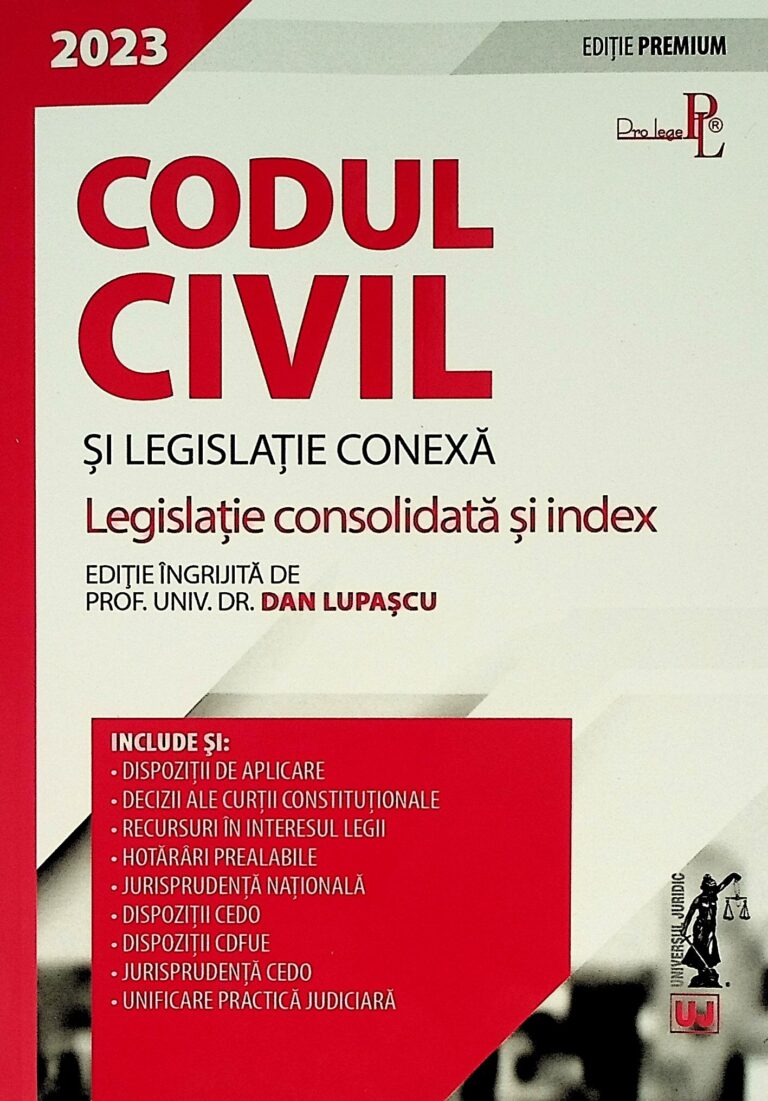 Codul civil si legislatie conexa