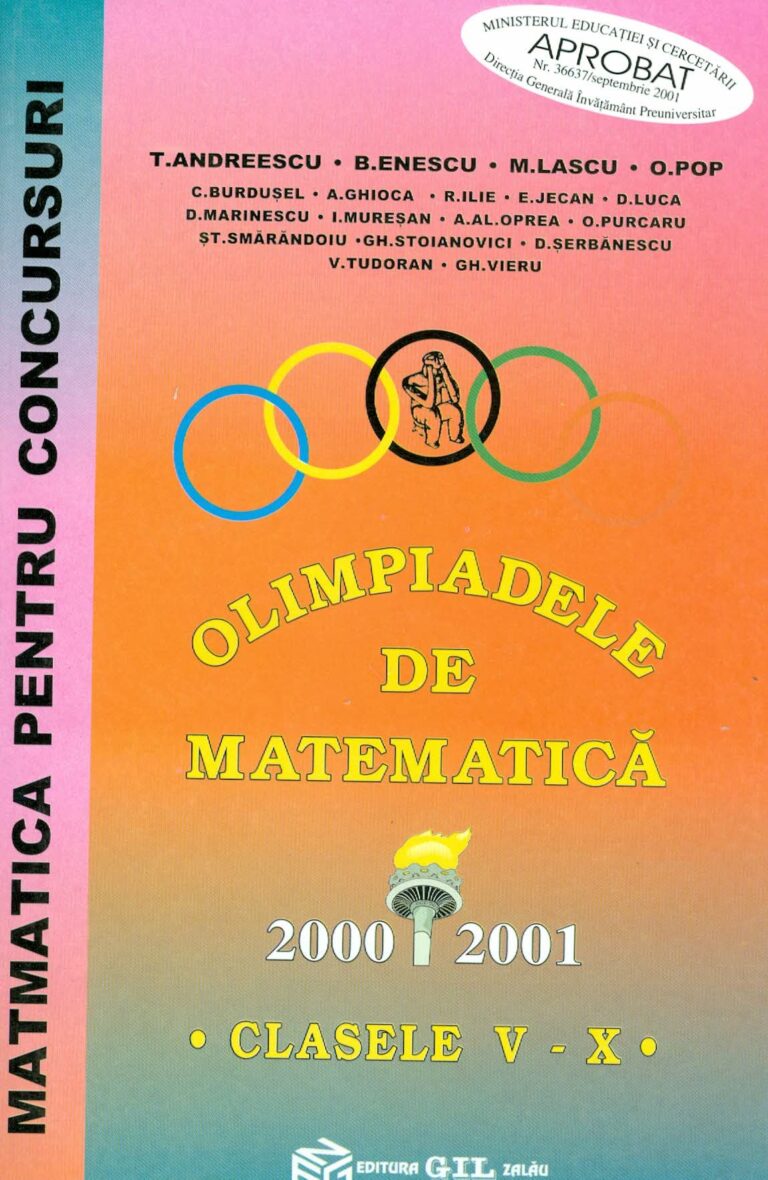 Olimpiade de matematica, clasele V-X, 2000-2001