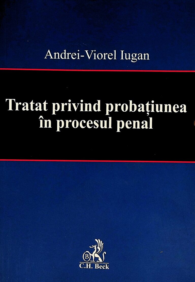 Tratat privind probatiunea in procesul penal