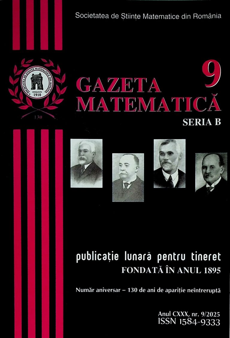 Gazeta matematica, nr.9/2025