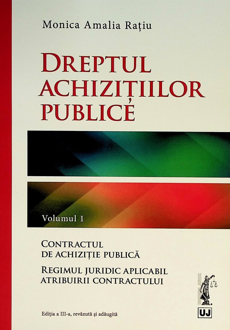 Dreptul achizitiilor publice, vol. I