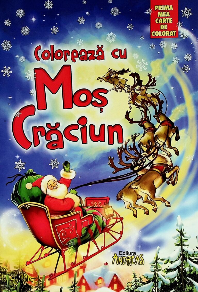 Coloreaz cu Mos Craciun. Prima mea carte de ciolorat
