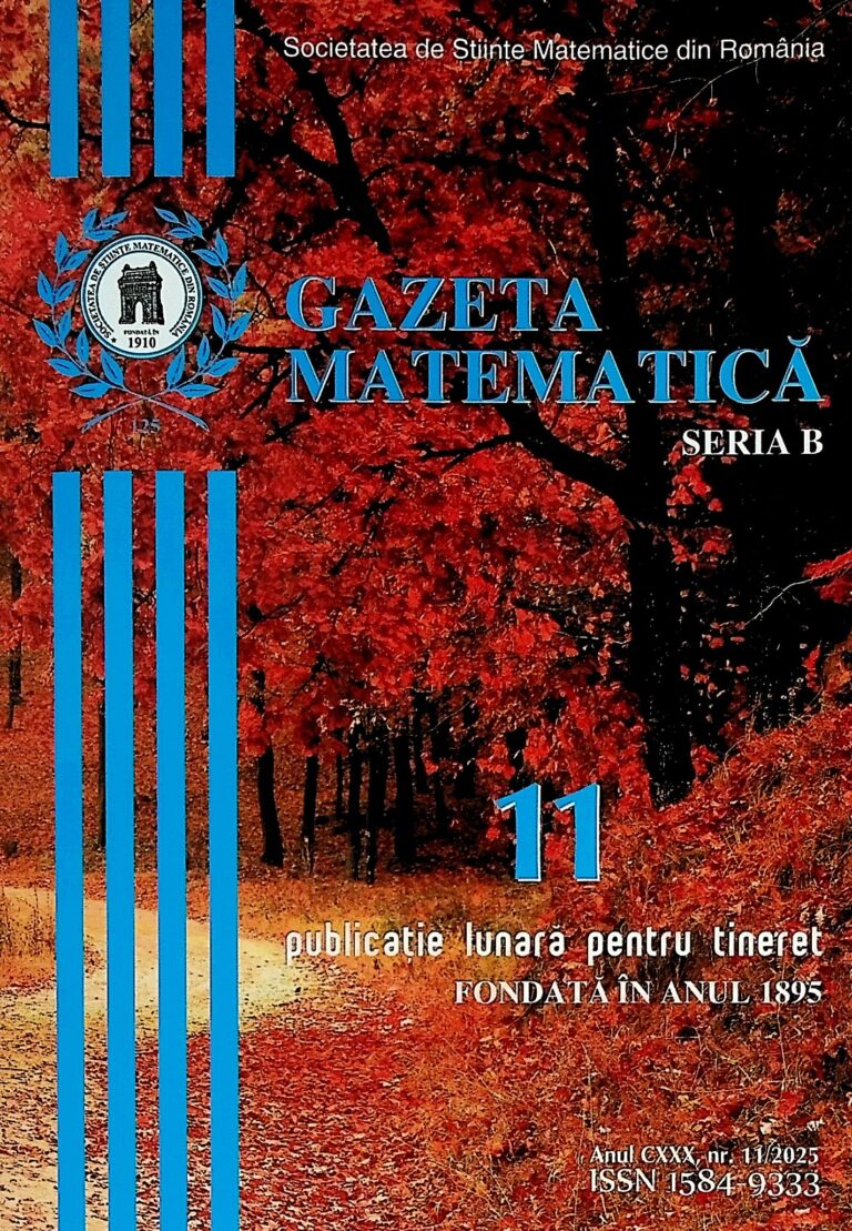 Gazeta matematica, nr.11/2025