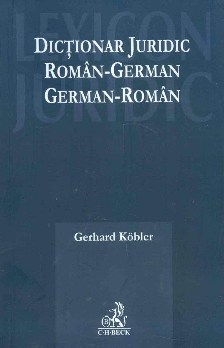 Dictionar juridic roman-german dublu