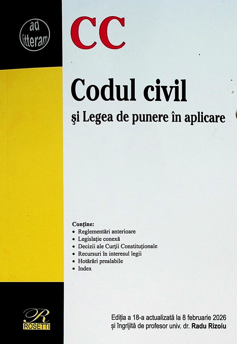 Codul civil si Legea de punere in aplicare