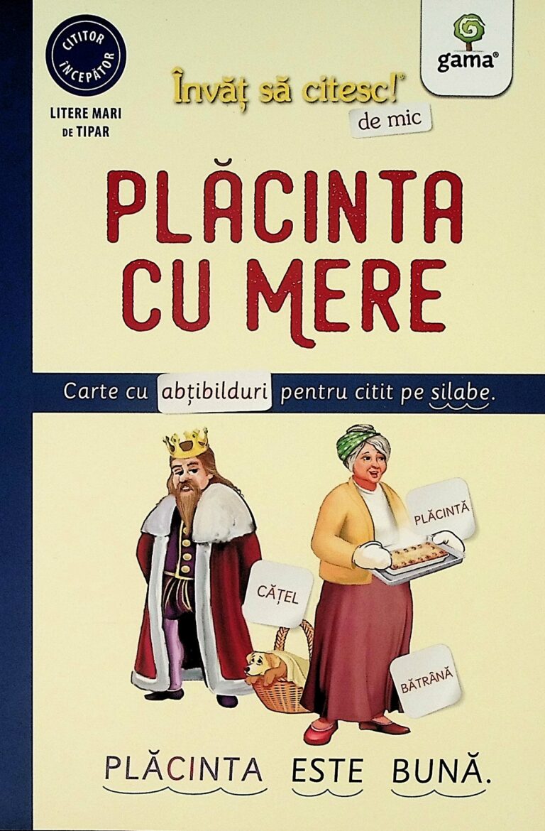 Placinta cu mere. Carte cu abtibilduri pentru citit pe silabe