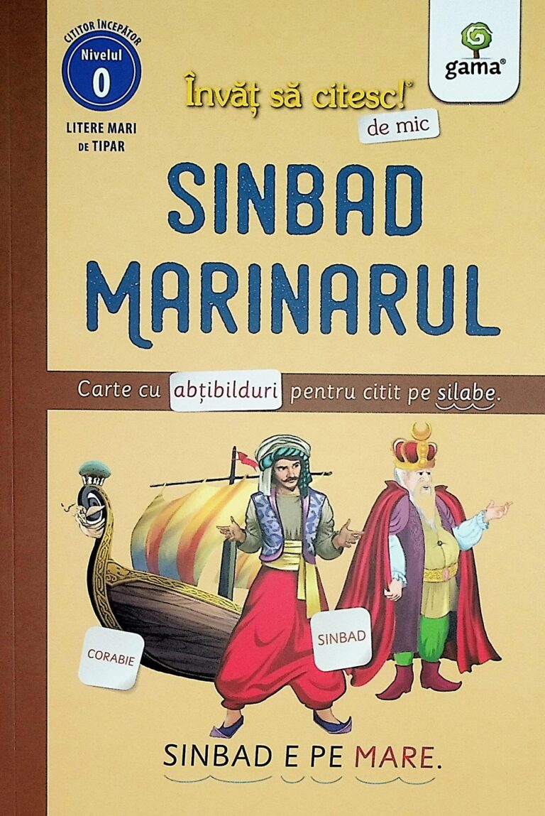 Sindbad marinarul-Carte cu abtibilduri pentru citit pe silabe