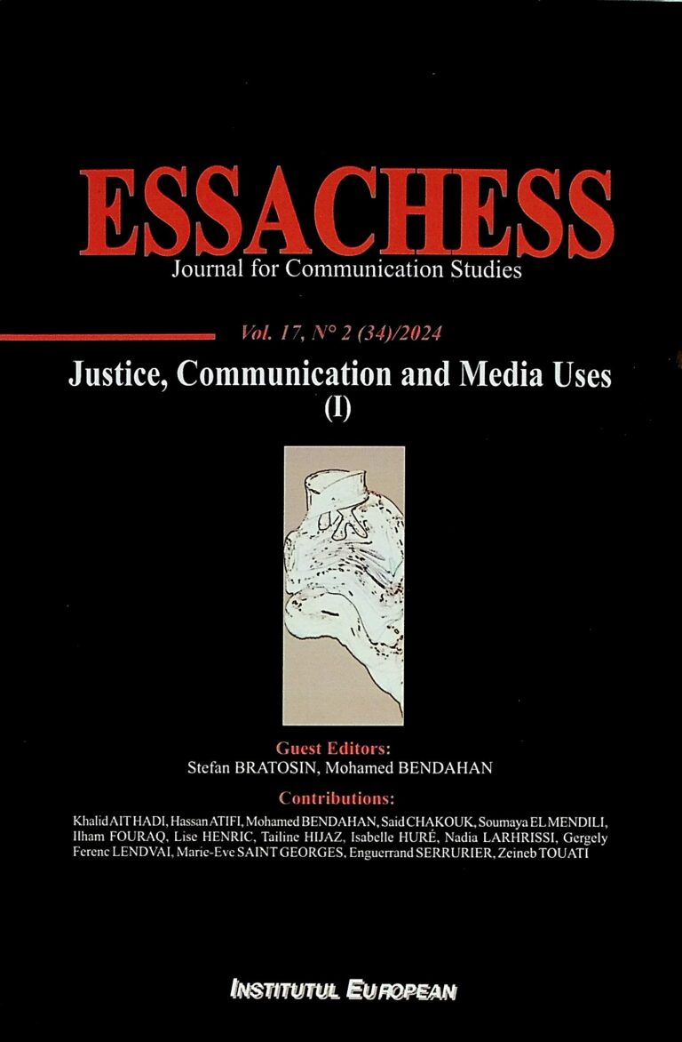 Essachess - Journal for Communication Studies, vol. 17, No 2(34)/2024. Justice, Communication and Media Uses (I)
