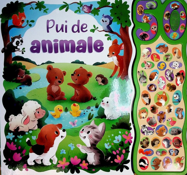 Pui de animale. Carte cu 50 de sunete