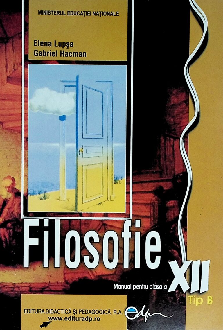 Filosofie Tip B, clasa a XII-a