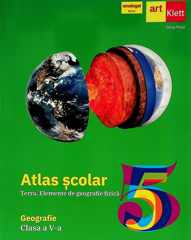 Geografie, clasa a V-a - Atlas scolar. Terra. Elemente de geografie fizica