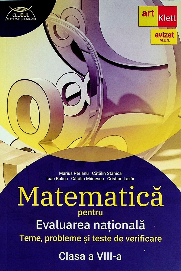 Matematica pentru Evaluarea Nationala, clasa a VIII-a - Teme, probleme si teste de verificare