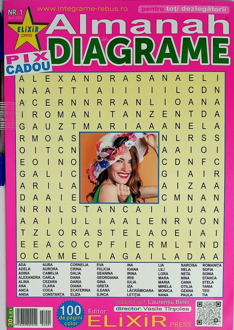 Almanah diagrame, nr.1 pentru toti dezlegatorii
