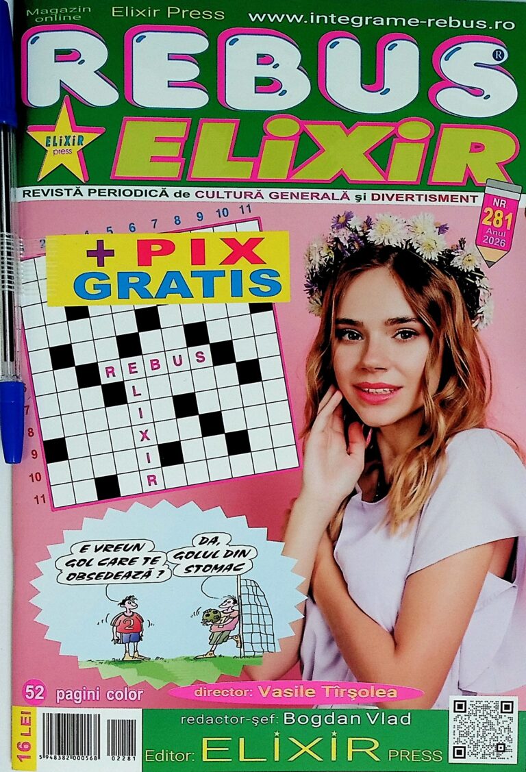 Rebus Elixir, nr. 28. Contine pix cadou