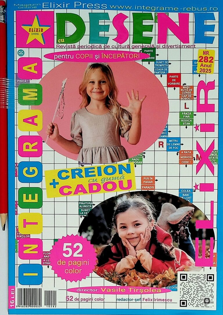 Integrama desene, nr. 282 + creion cadou
