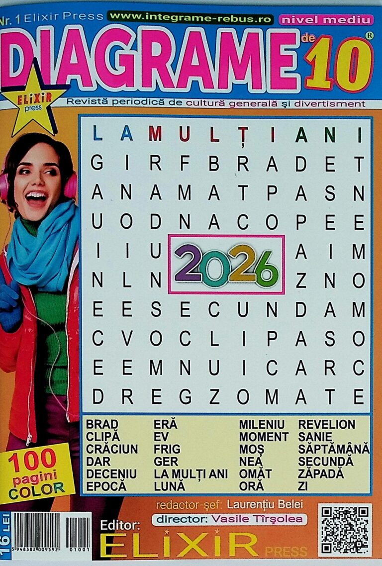 Diagrame de 10, nr.1, nivel mediu, cu 100 pagini color