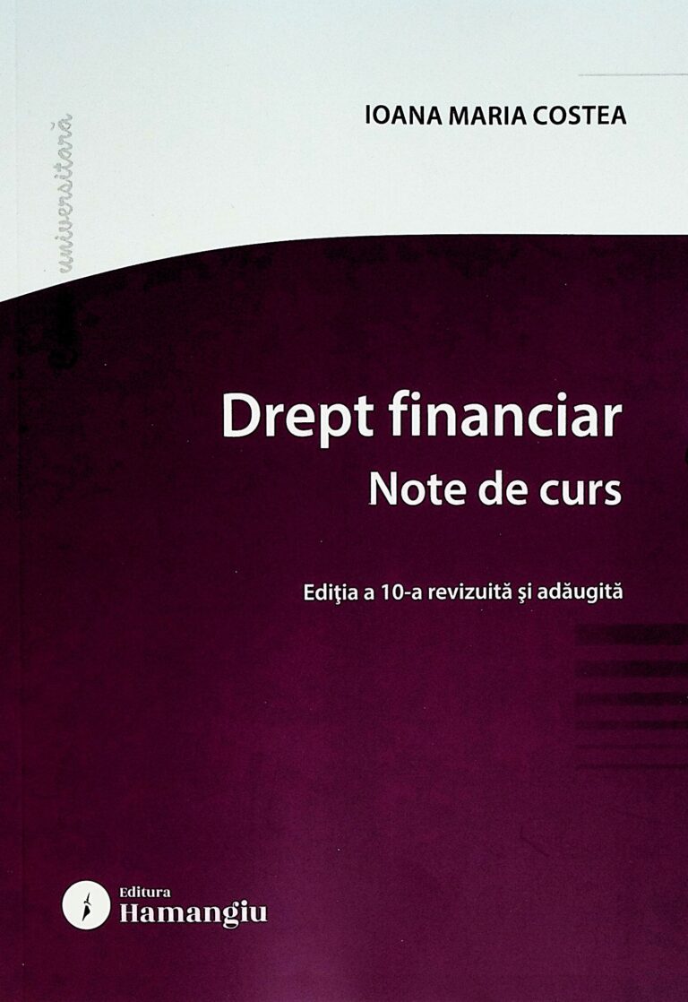 Drept financiar. Note de curs