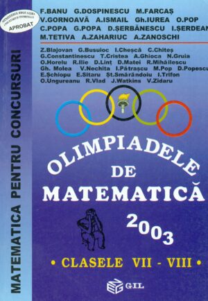 Olimpiadele de matematica, clasele VII-VIII, 2003