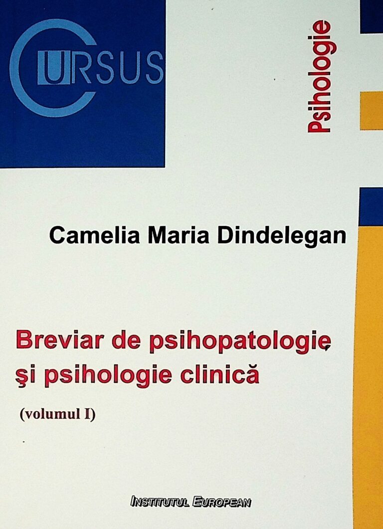 Breviar de psihopatologie si psihologie clinica, vol. I