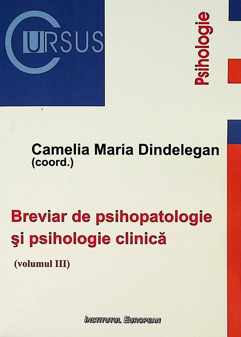 Breviar de psihopatologie si psihologie clinica, vol. III