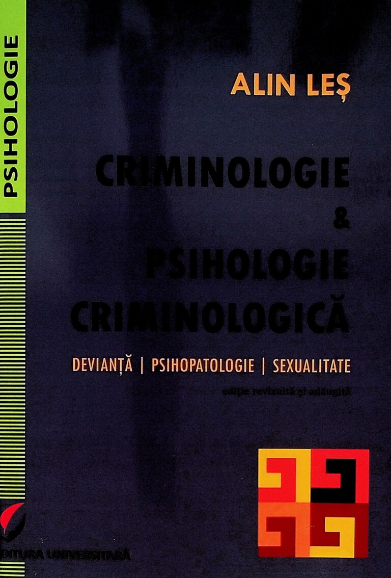 Criminologie & psihologie criminologica