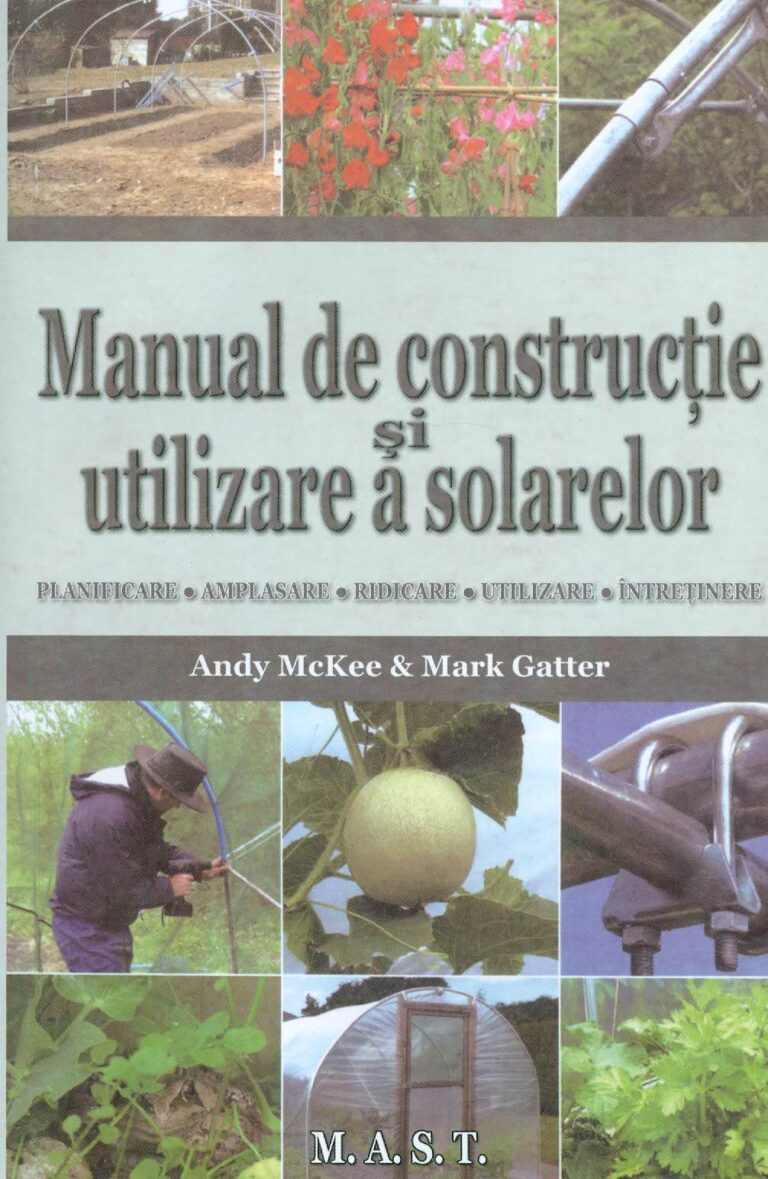 Manual de constructie si utilizare a solarelor