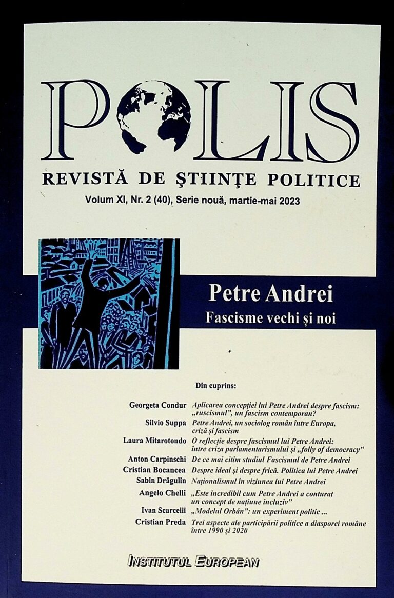 Polis. Revista de stiinte politice, nr.2(40),martie-mai 2023