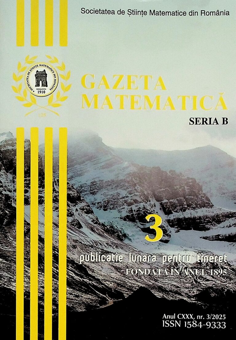 Gazeta matematica nr.3/2025