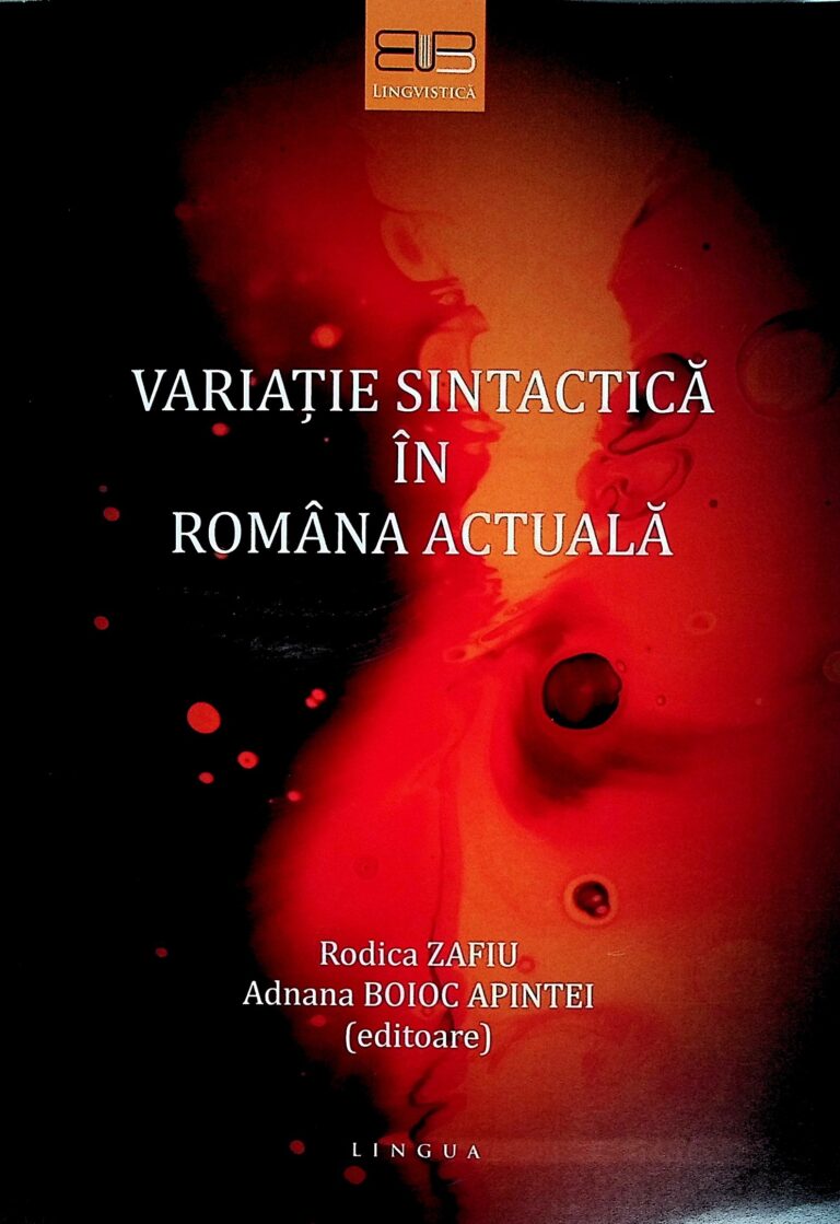 Variatie sintactica in Romania actuala