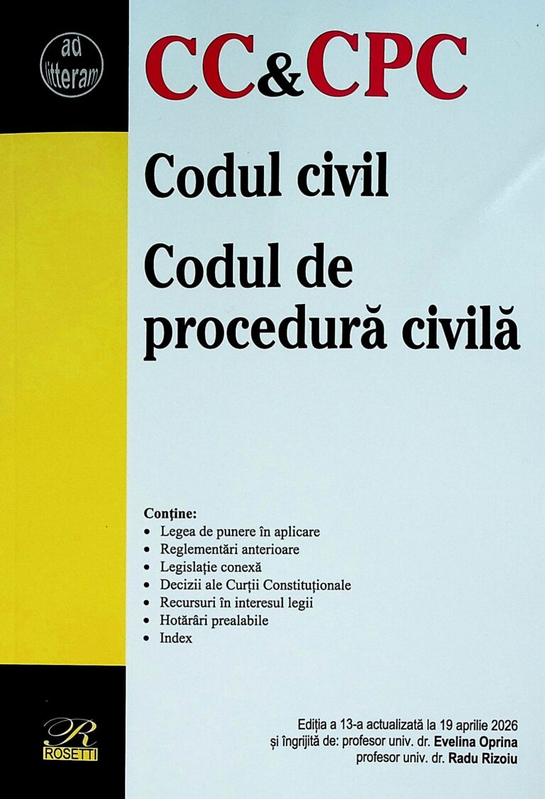 Codul civil. Codul de procedura civila