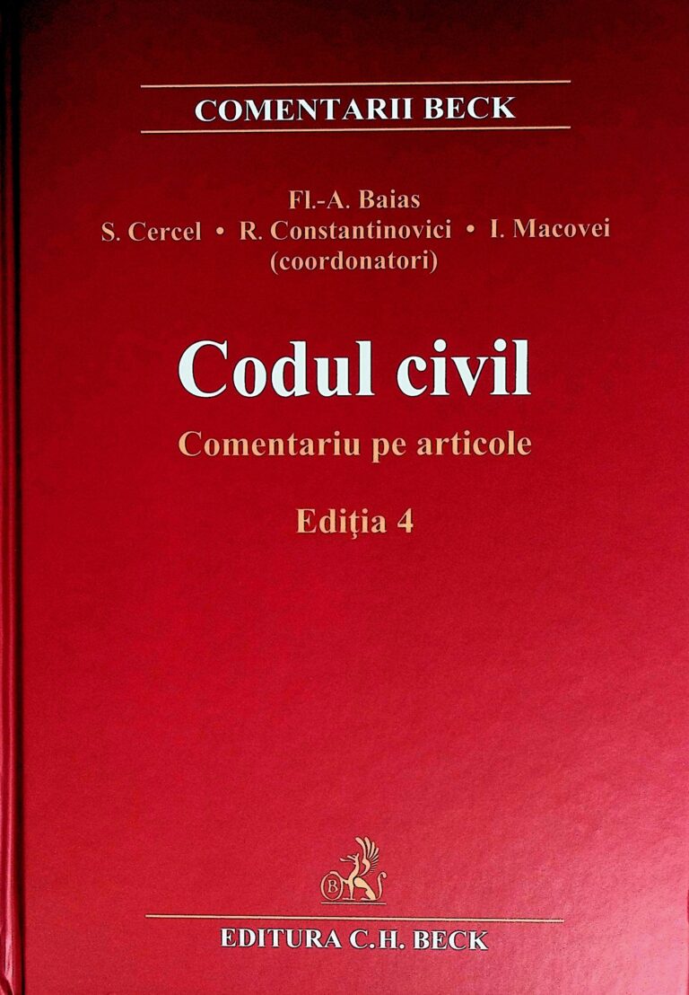 Codul civil. Comentariu pe articole