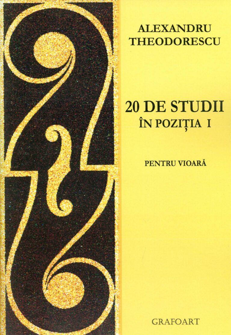 20 de studii in pozitia I pentru vioara