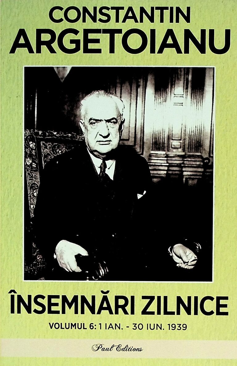 Insemnari zilnice, vol. VI - 1 ian. - 30 iun. 1939