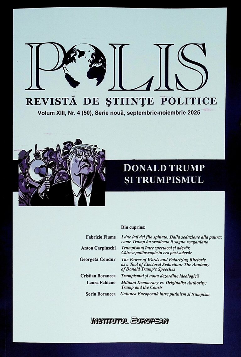 Polis. Revista de stiinte politice, nr.4(50), serie noua, septembrie-noiembrie 2025