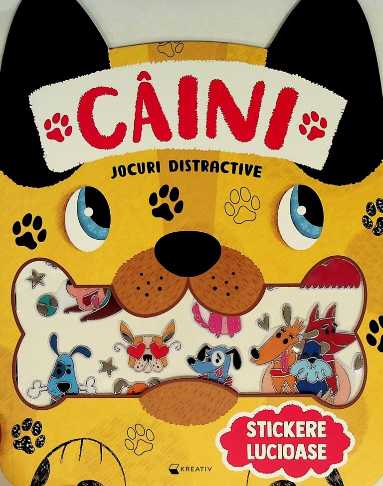 Caini - Jocuri distractive. Stickere lucioase