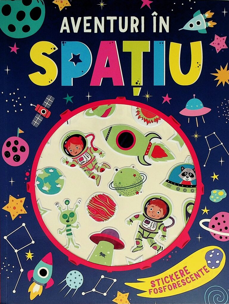 Aventuri in spatiu. Stickere fosforescente
