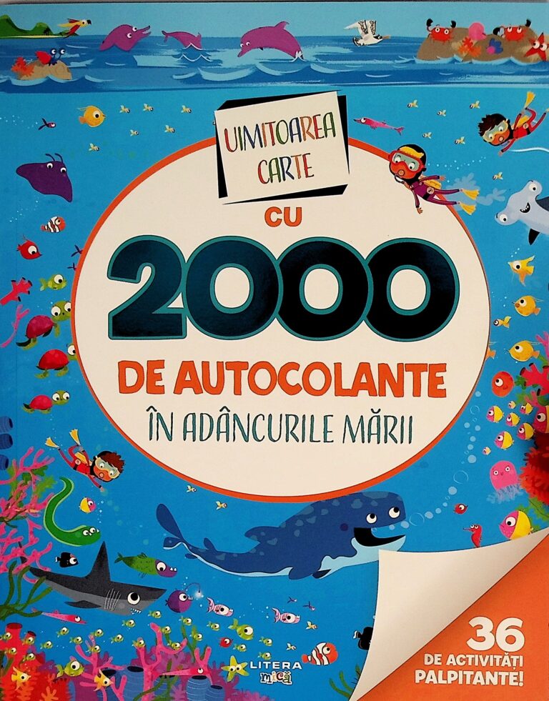 Uimitoarea carte cu 2000 de autocolante in adancurile marii