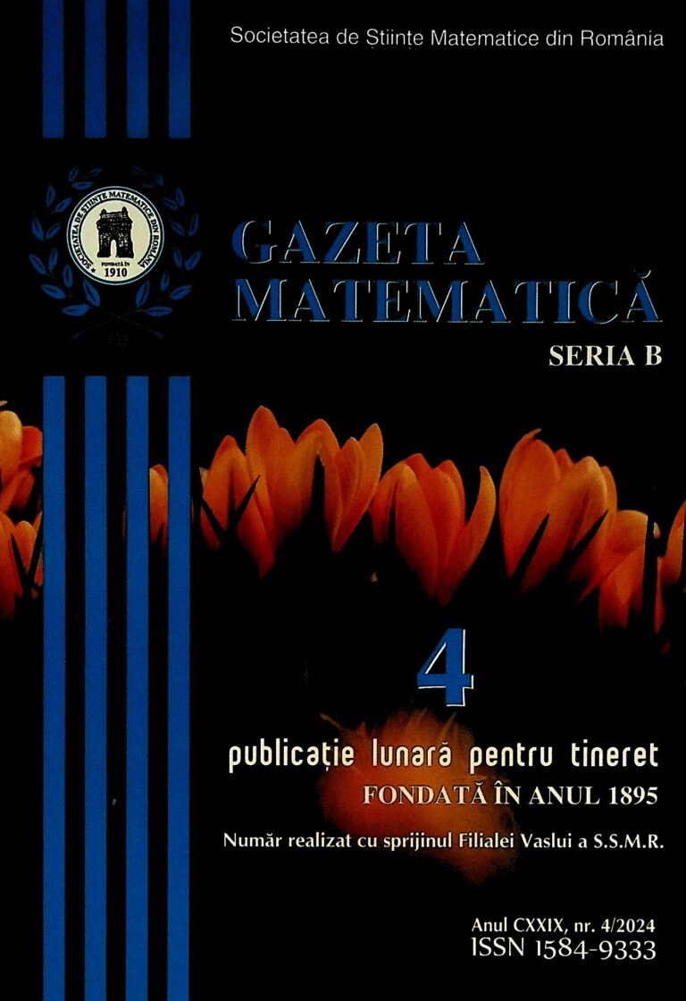 Gazeta matematica, nr. 4/2024