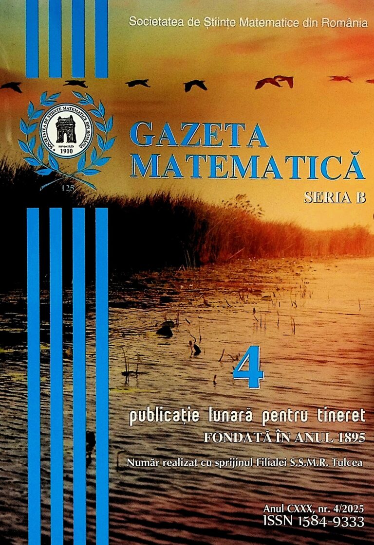 Gazeta matematica, nr. 4/2025