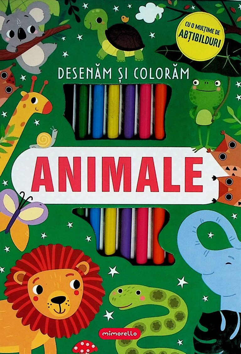 Animale - Desenam si coloram cu o multime de abtibilduri